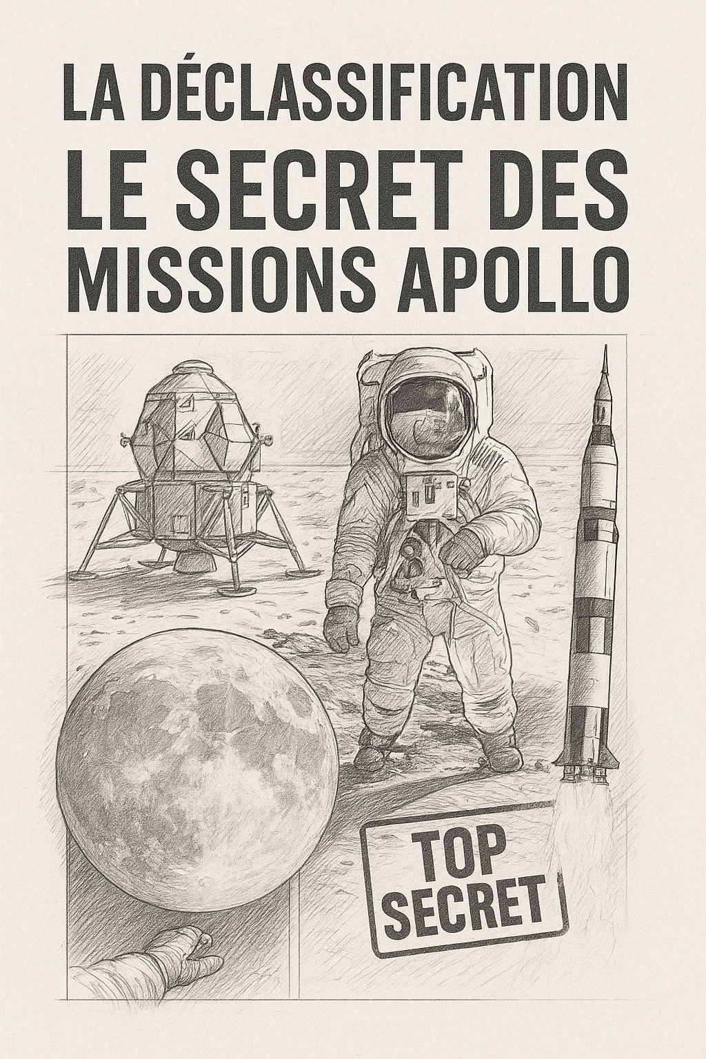 Couverture de l’ebook "La Déclassification : Le Secret des Missions Apollo"